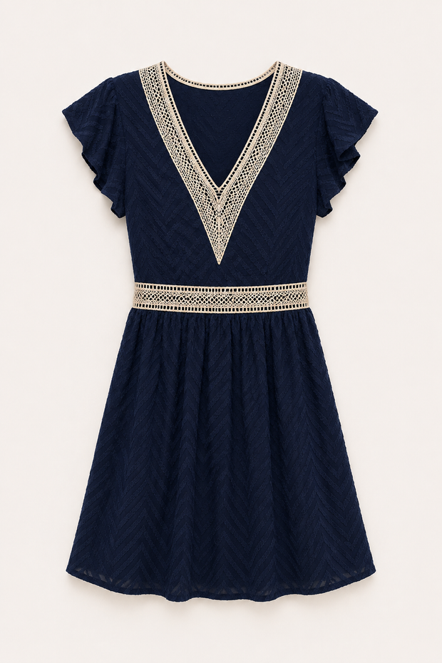 Boho-Sommerkleid für Damen mit kurzen Ärmeln – Maja