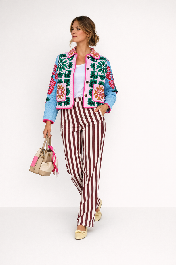 Jacke mit Frühlingsmotiv für Frauen - Madison