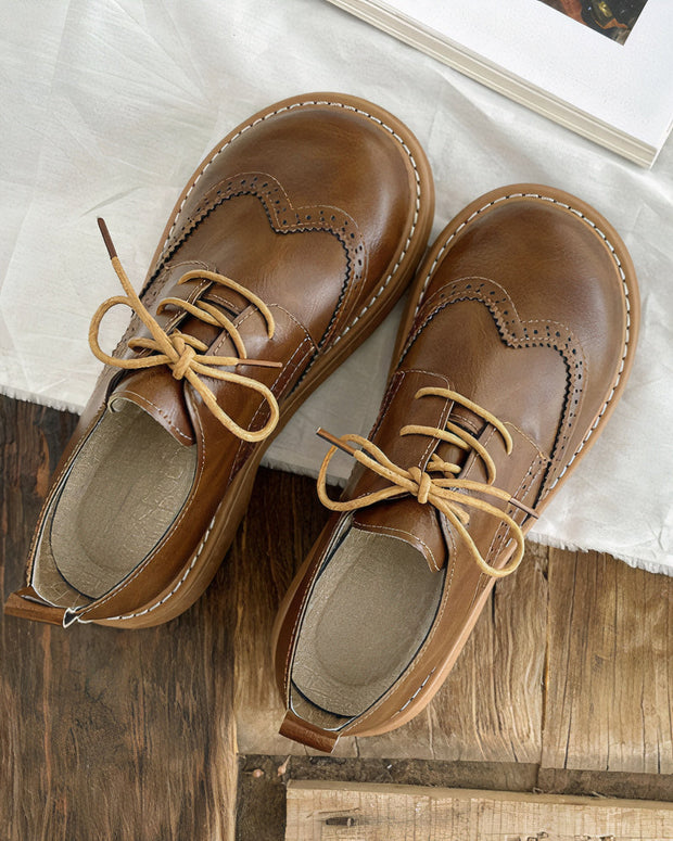 Orthopädische Oxford-Schuhe für Frauen - Weiß