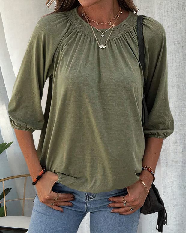 ESTELLE - Stylische 3/4-Ärmel-Bluse