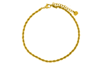 Twisted Anklet 14K Vergoldet