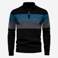 GLENN - Mehrfach gestreifter Pullover