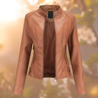 Zeitlose Lederjacke mit vielseitigem Design
