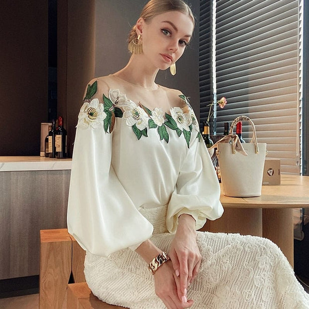 Bonnie - Bluse mit Blumenmuster