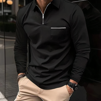 JARVIS - Langärmeliges Poloshirt
