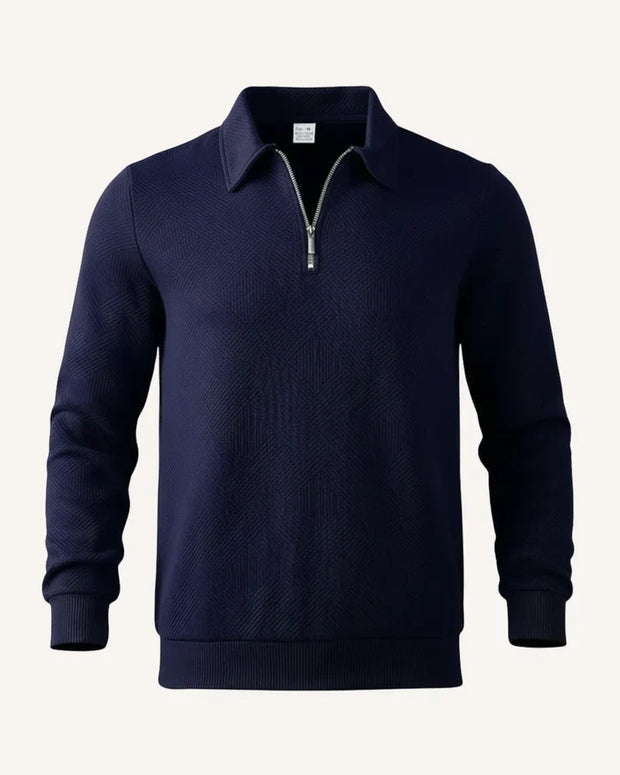 Herrenpullover mit Polokragen und Reißverschluss – Gauthier