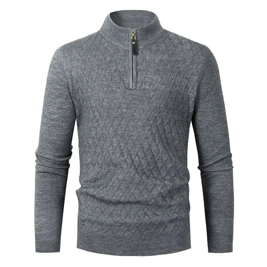 Strickpullover mit halbem Reißverschluss – Nivard