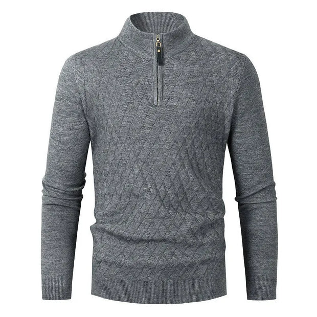 Strickpullover mit halbem Reißverschluss – Nivard