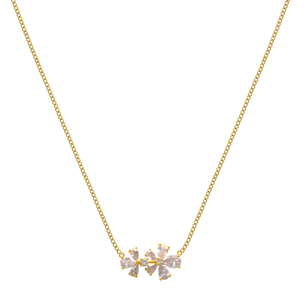 Flower Kette 14K Vergoldet