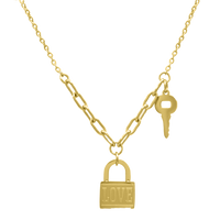 Love Lock Kette 14K Vergoldet