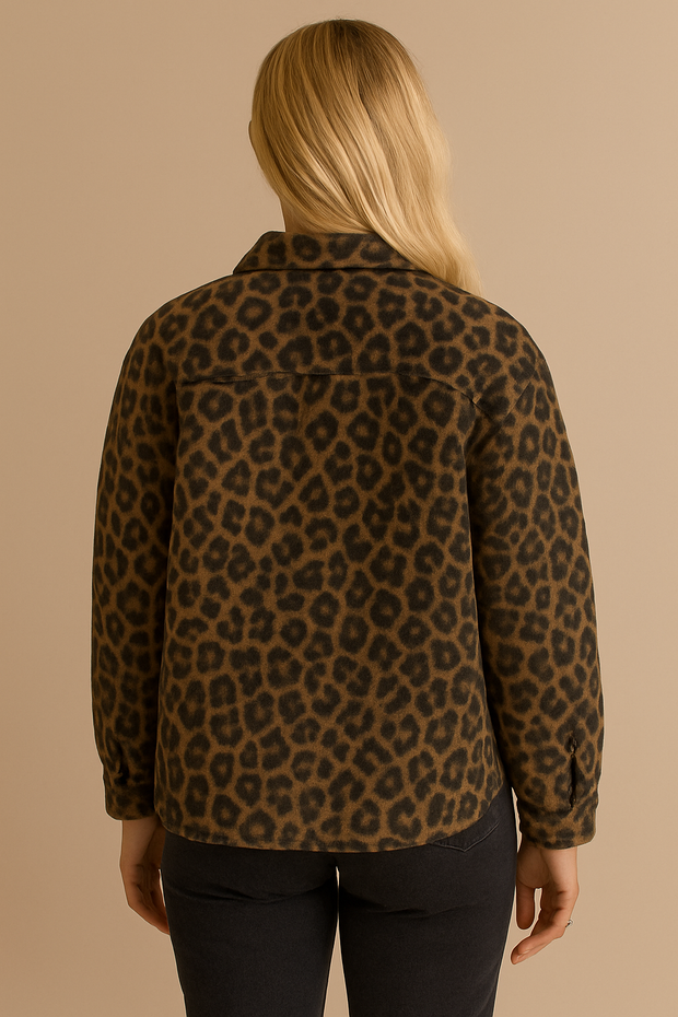 Damenjacke mit Leopardenmuster - Leandra