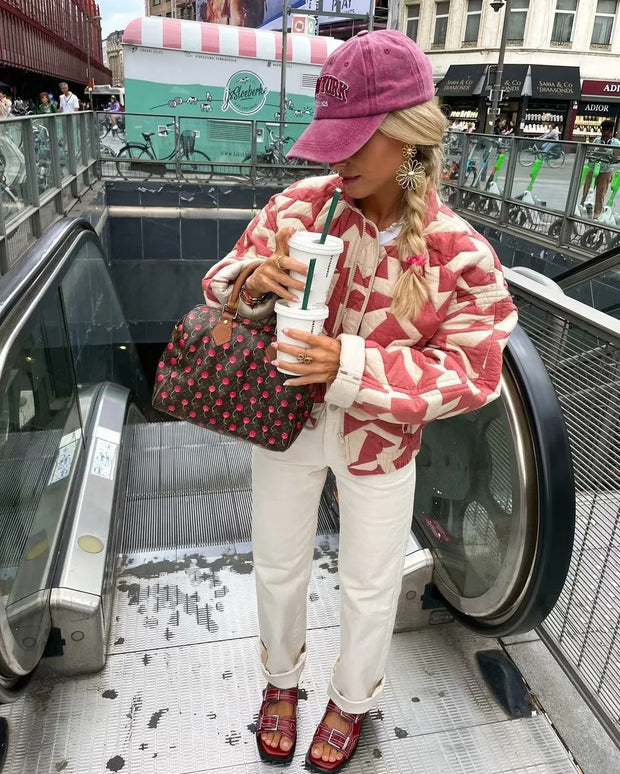 Jacke in leichter Ausführung mit Print