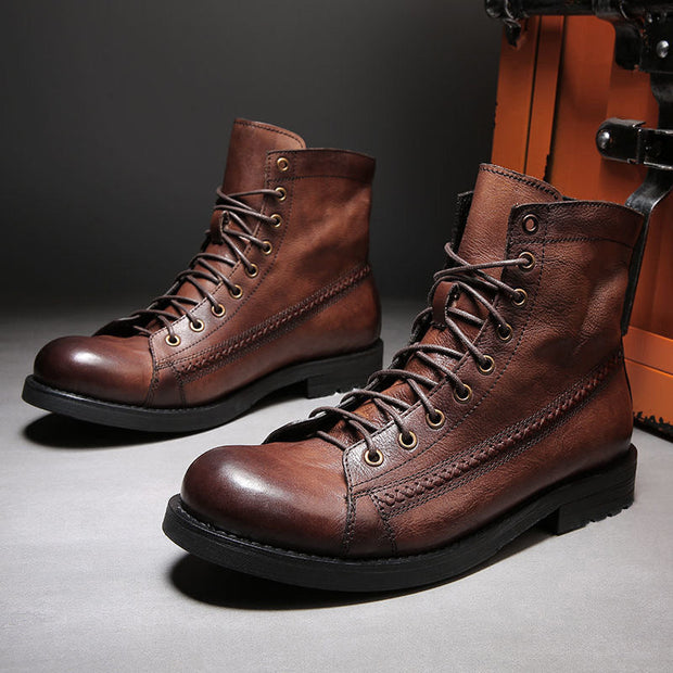 Herrenstiefel aus Leder - Pierre
