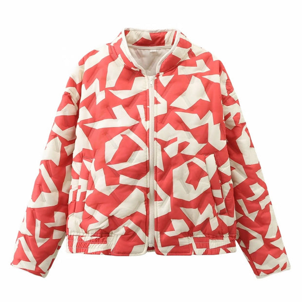 Jacke in leichter Ausführung mit Print