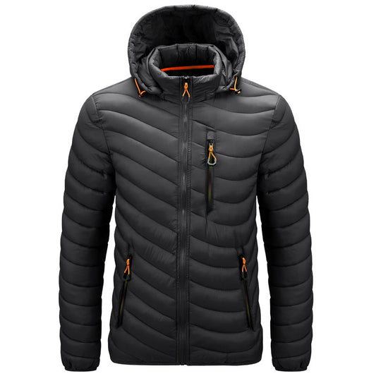 Leichte Herren-Steppjacke mit Kapuze - Sverre