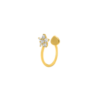 Shiny Blossom Earcuff 14K Vergoldet