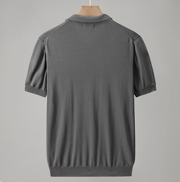 Anthon - Gestricktes Poloshirt