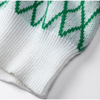 Amely - Gemusterter Pullover mit Ballonärmeln