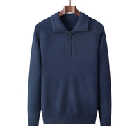 Herren Strickpullover mit halbem Reißverschluss - Lauro