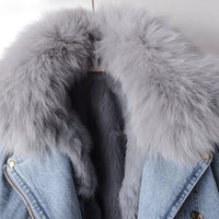Damen-Jeansjacke mit Paspel - Serene