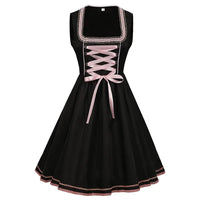 Elegantes Damen Dirndlkleid mit rosa Stickereien - Rosalia