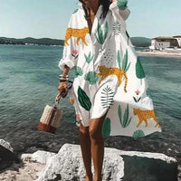 Valery - Bedrucktes Oversize-Kleid