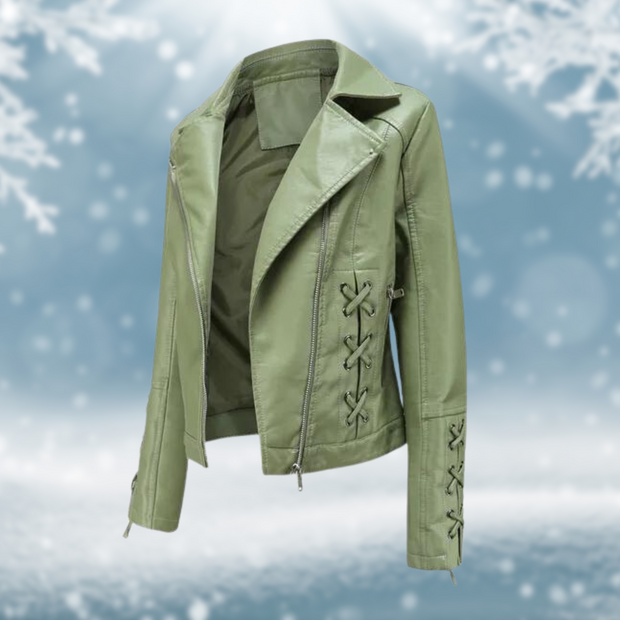 Kunstlederjacke aus veganem Material