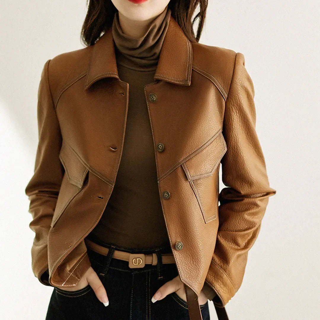 Elegante Lederjacke - Silvana