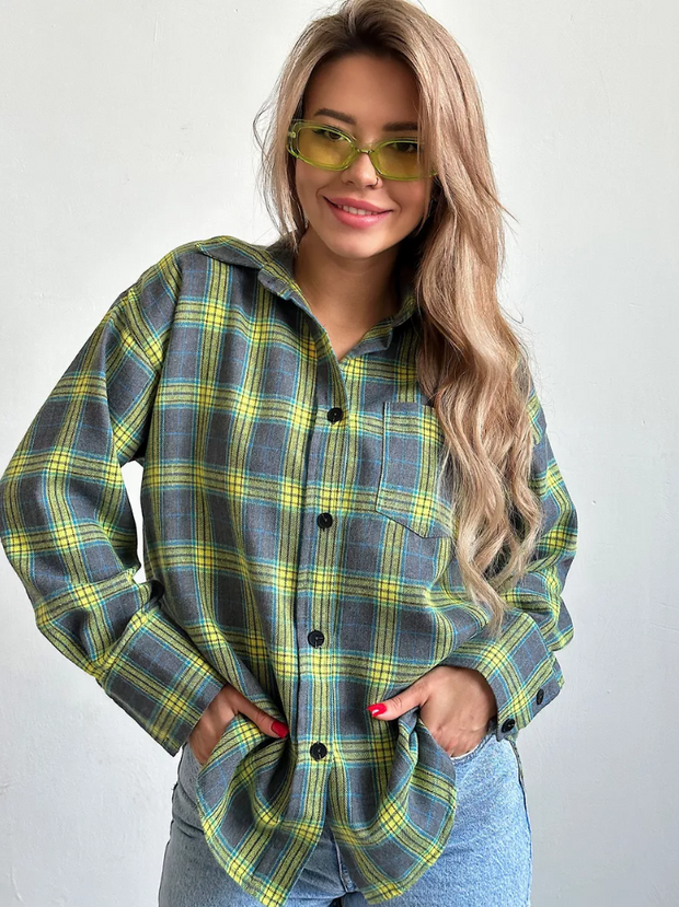 Sophie Flanellhemd Damen – Kariert und Stilvoll