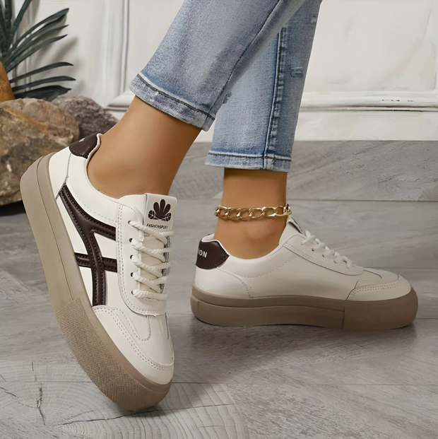 Maya Gestrickte Schnür-Sneaker Damen – Flexibel und Komfortabel