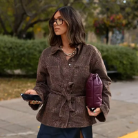 Elsie - Jeansjacke mit Leopardenmuster