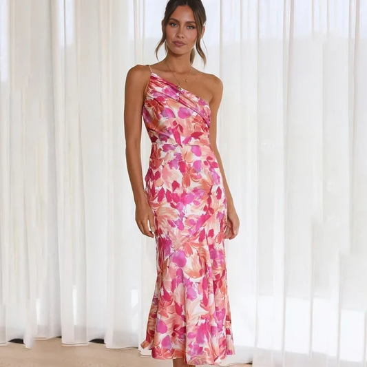 Sofy - Elegantes Midikleid mit Neckholder für Frauen