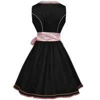 Elegantes Damen Dirndlkleid mit rosa Stickereien - Rosalia
