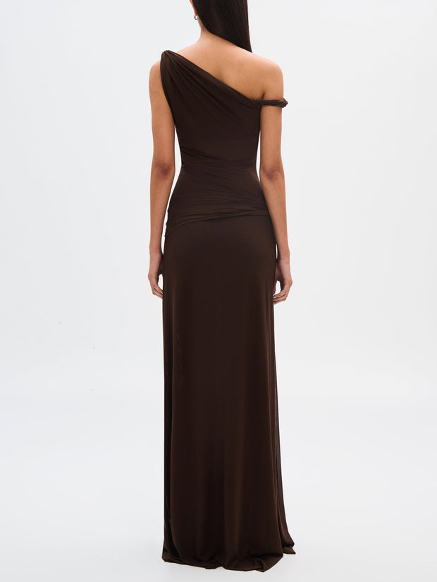 Elena - Langes Mesh-Kleid