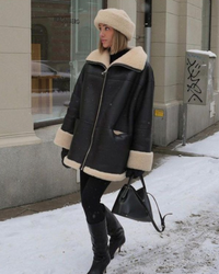 Lederjacke mit zeitloser Optik und modischem Look