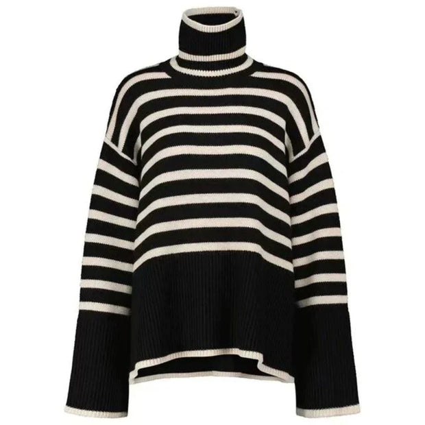 Brenda - Gestreifter Rollkragenpullover