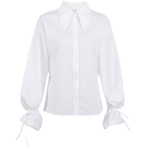 Karen - Modische weiße lässige Bluse