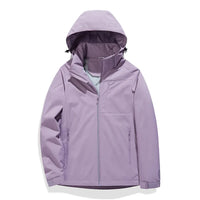 Kasy - Wasserdichte, gefütterte Fleece-Schaljacke