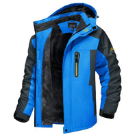 Wasserdichte gefütterte Herrenjacke mit Kapuze - Cavalieri