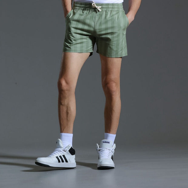 Herrenshorts aus Polyester mit vertikalen Streifen im sportlichen Stil - Julian