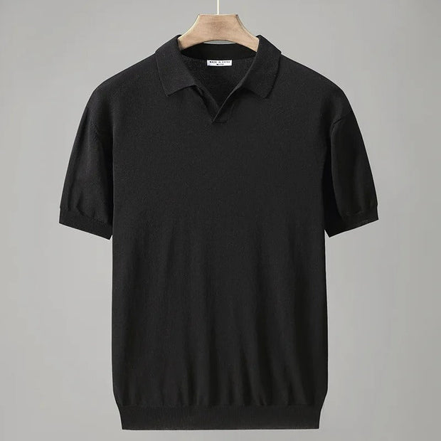 Anthon - Gestricktes Poloshirt