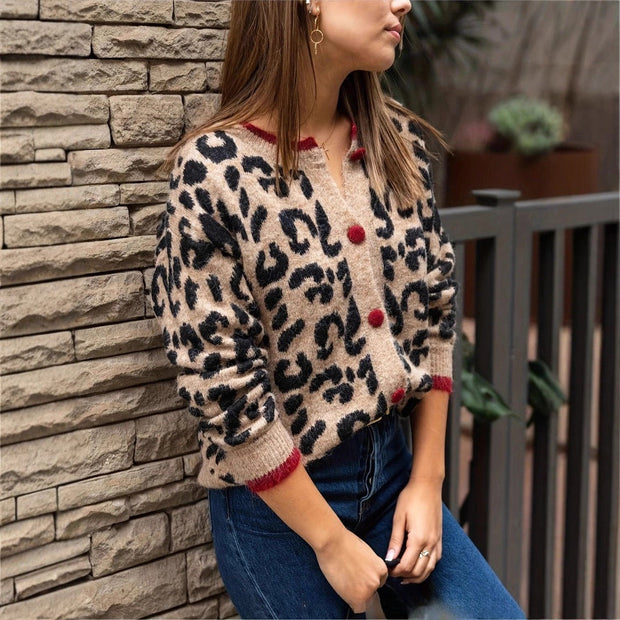 Bedruckte Strickjacke für Frauen - Maelen