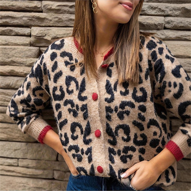 Bedruckte Strickjacke für Frauen - Maelen