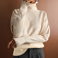 Locker geschnittener Rollkragenpullover für Damen - Yrsa
