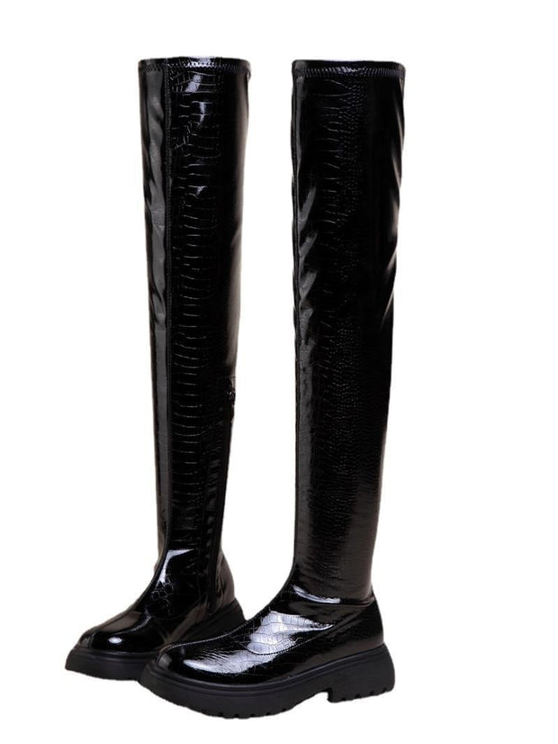Hohe Damenstiefel mit Reißverschluss - Hildur