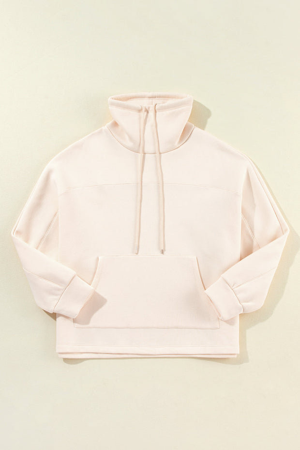 Aubrey - Rollkragen-Sweatshirt mit Kordel und Ärmeln