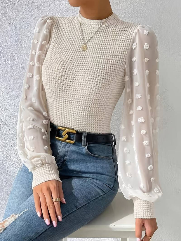 Mila Häkelbluse Damen – Elegant und Raffiniert