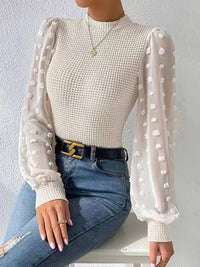 Mila Häkelbluse Damen – Elegant und Raffiniert