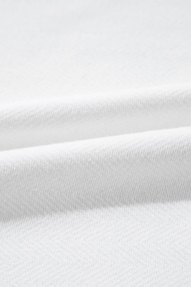 Vale - Oversize-Sweatshirt mit Streifen und kontrastierendem V-Ausschnitt