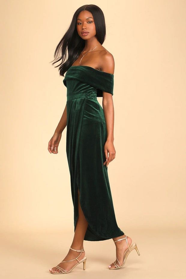 Elegantes Samtkleid für Frauen - Fatima